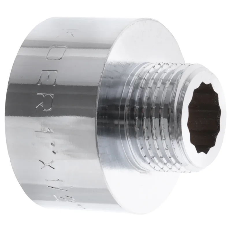 Перехідник (конектор) 1/2"х1" (хром) Koer KF.A0610.CHR (KF0135)