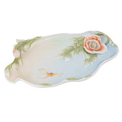 Блюдо "Бабка в маках" (3 см) VERONESE