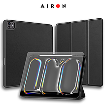 Чохол AIRON Premium SOFT для iPad Pro 13 2024 із захисною плівкою та серветкою Black .Топ!
