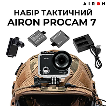 Набір тактичний: екшн-камера AIRON ProCam 7 Black з аксесуарами .Топ!