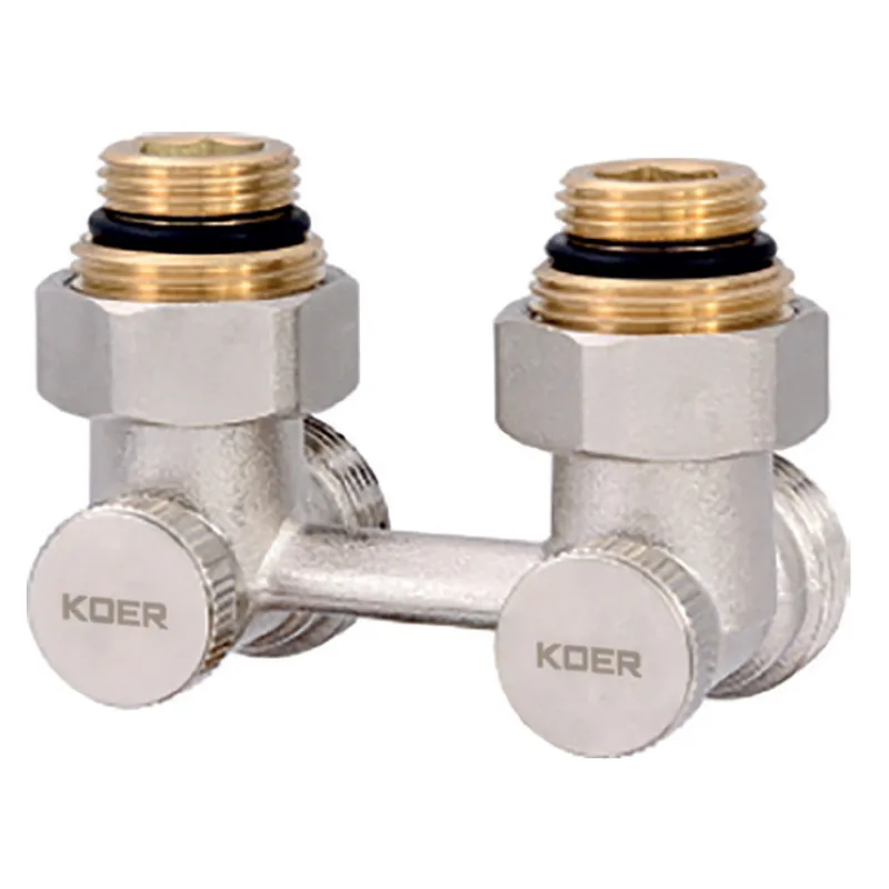 Вузол нижнього під'єднання радіатора 3/4" кутовий (комплект) Koer KR.1132 (KR2816)