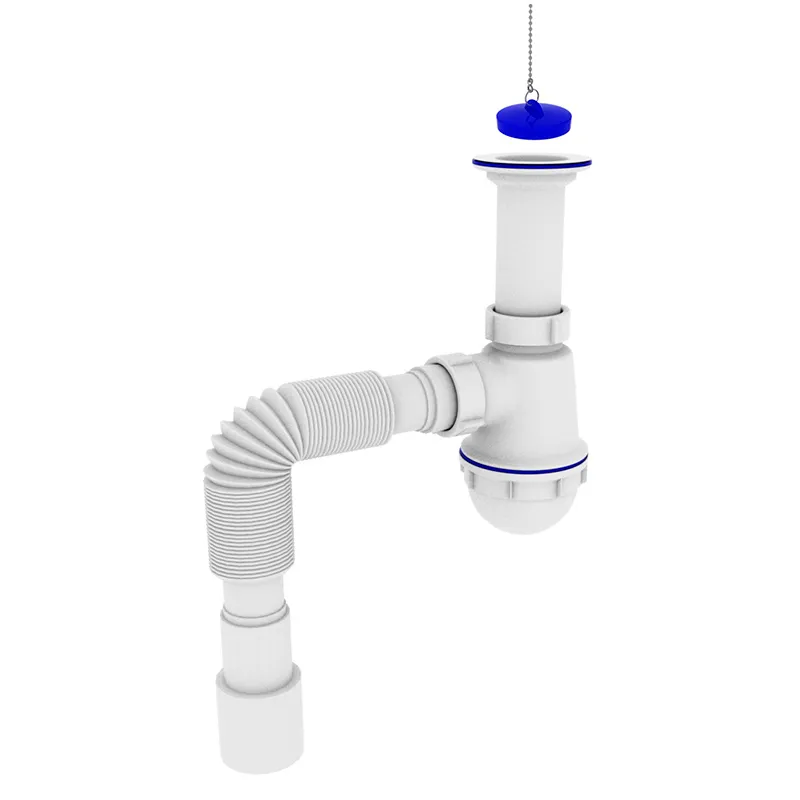 Сифон для кухні Zerix SK-01-A 1 1/2"x40 з литим випуском (ZX4950), фото 1