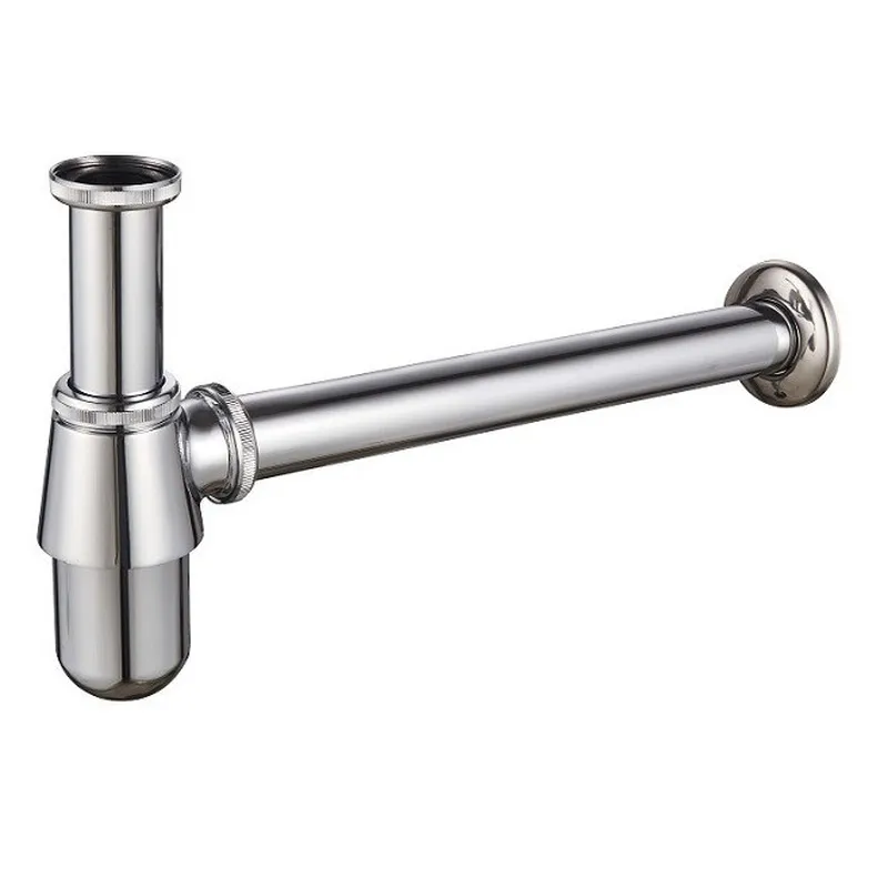 Сифон для раковини Mixxus SIPHON-01 без випуску (під донний клапан) без ревізії (Колір хром) 1 1/4'' (MI6142), фото 1