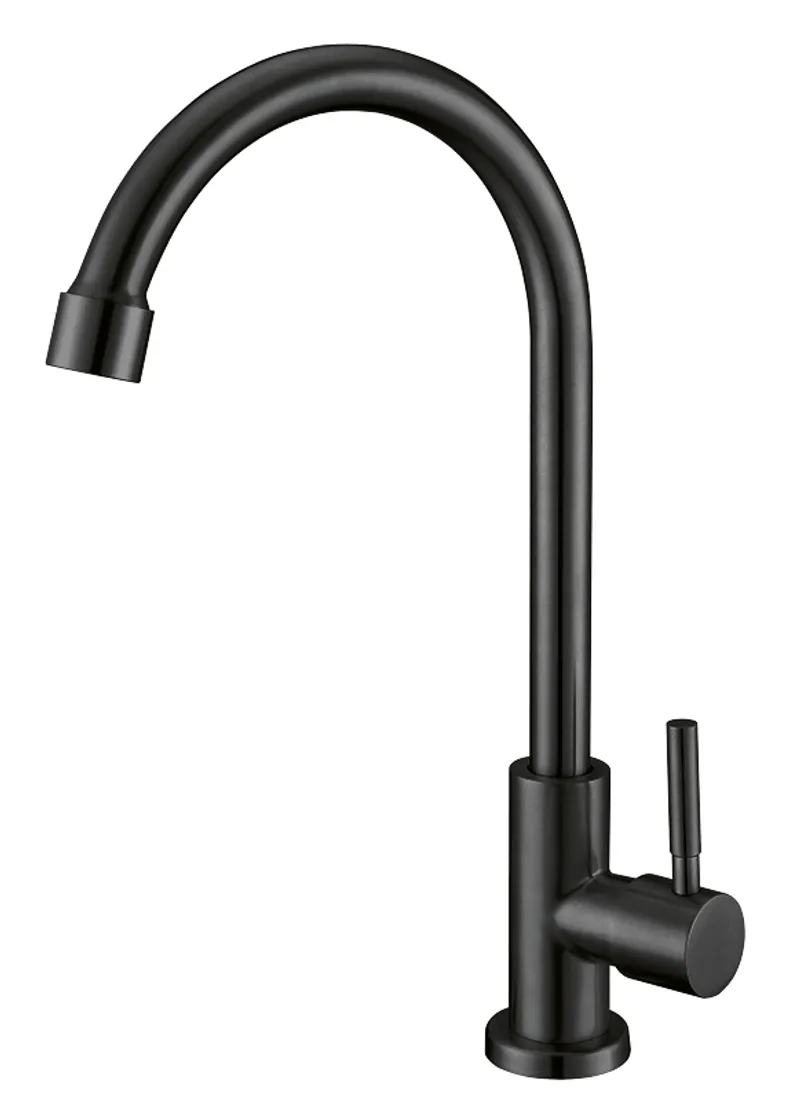 Кран для холодної води MIXXUS MONO-01.SUS BLACK з неірж. сталі (MI6561), фото 1