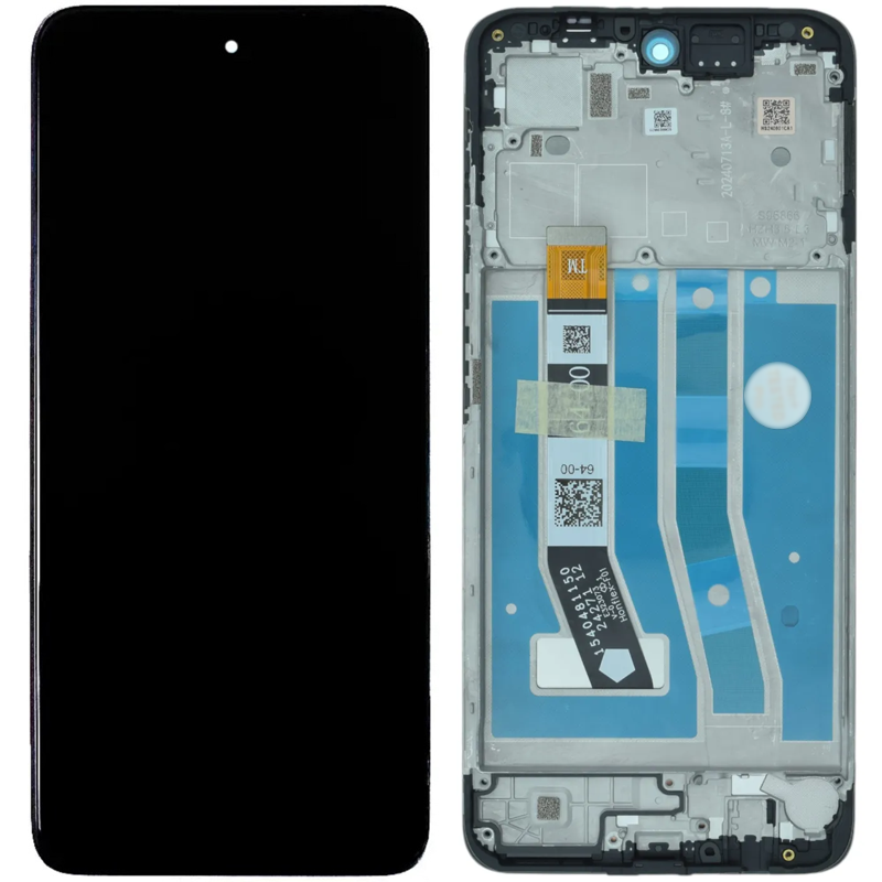 Дисплей Motorola XT2435 Moto G55 у зборі із сенсором і рамкою black service orig