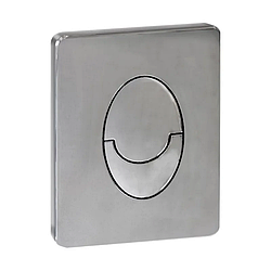 Панель змиву пластикова Koer KT-0606-01 157x198x3mm, заокруглена кнопка (KR5342)