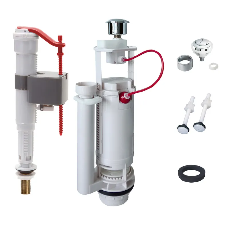 Комплект арматури Koer KT-0301-3/8" (спускна 2-х + наповнювальна з універс. під'єднанням) (KR5059, фото 1