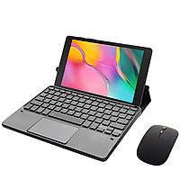 Клавіатура-підставка бездротова Smart Keyboard + Мишка для Samsung Galaxy Tab A 8.0 2019 Ukr+Eng Black
