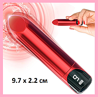 Вібратор у вигляді помади з дисплеєм, Вібростимулятор для клітора, Жіночий стимулятор ерогенних зон, Інтимні і