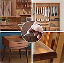 Крем для ремонту деревини та меблів – Рідкий віск Wood Furniture Repairing Paint Вишня, фото 3