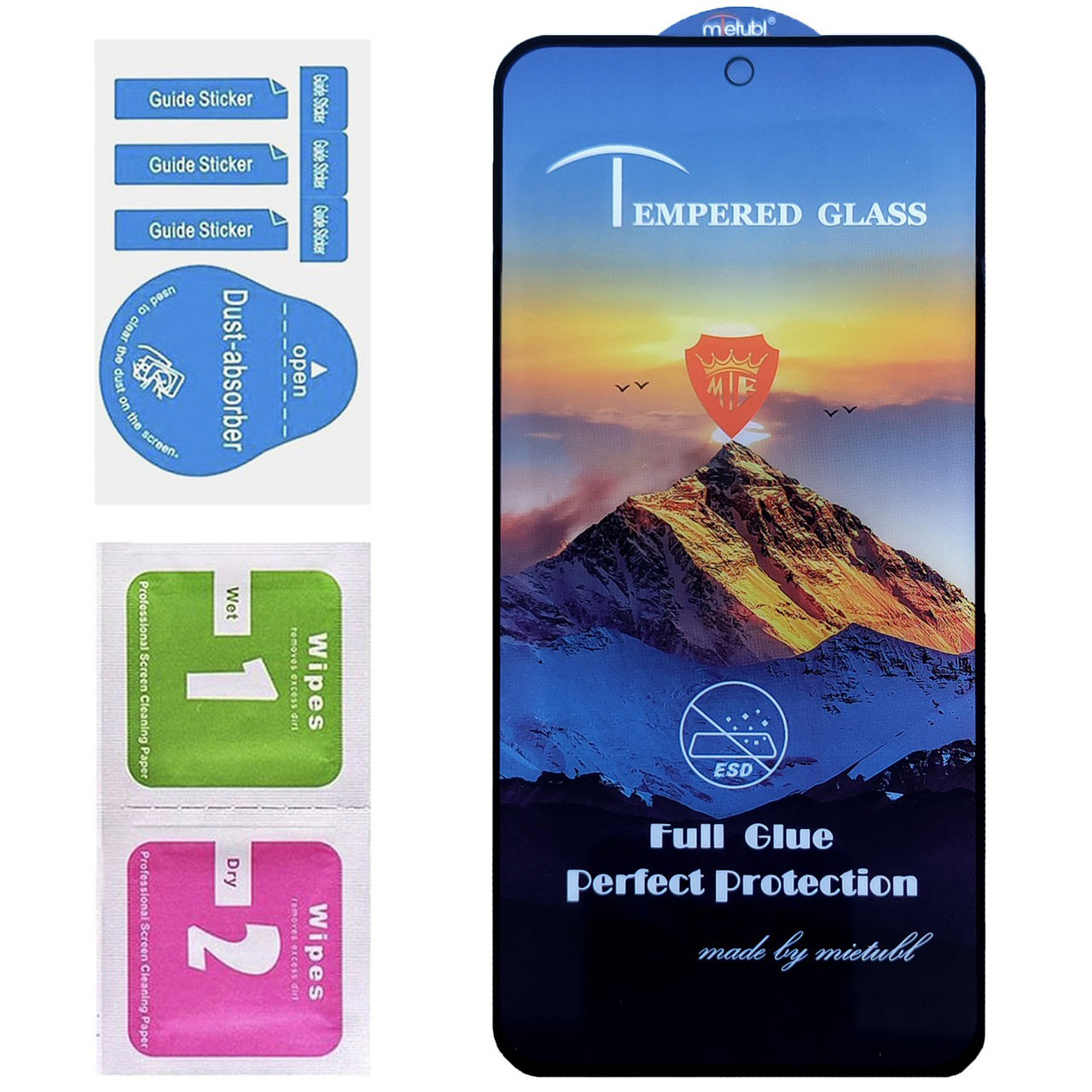 Захисне скло Mietubl 3D Full Glue для Samsung Galaxy S23 FE (тех.пак.) Black, фото 1