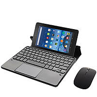 Клавіатура-підставка бездротова Smart Keyboard + Мишка для Amazon Fire 7 Ukr+Eng Black