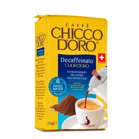 Кава без кофеїну мелена Chicco D'oro Decaffeinato , 250 г