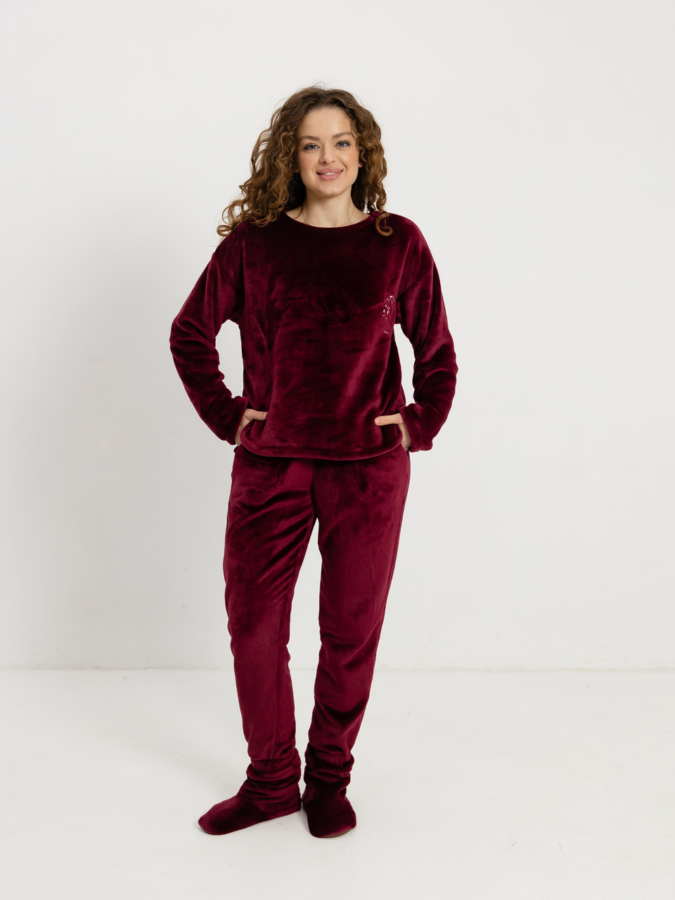 Іменна жіноча махрова турецька піжама з вишивкою від виробника, Піжами для жінок