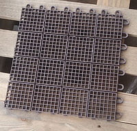 Покрытие модульное 305х305х15 мм для СТО, детейлинг студий, гаражей, парковок, автомойок терракотовый