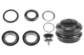 Рульова колонка 1 1\8" Неінтегрована чорна сталева. Рульовий набір. Рульова колонка велосипеда