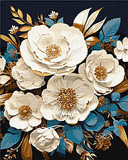 Картина за номерами 40x50 см Біла симфонія з фарбами металік extra Ідейка KHO3270, 358466