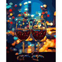 Картина за номерами з LED підсвіткою 40x50 см Нічне побачення Santi, 955085