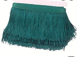 Бахрома 8см танцювальна локшина колір смарагд