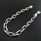 Масивний срібний браслет чоловічий якір. Браслет якірне плетіння срібло 925 24 см, фото 10