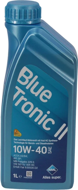 Моторне масло Aral BlueTronic ІІ 10W-40 1л 	15F076