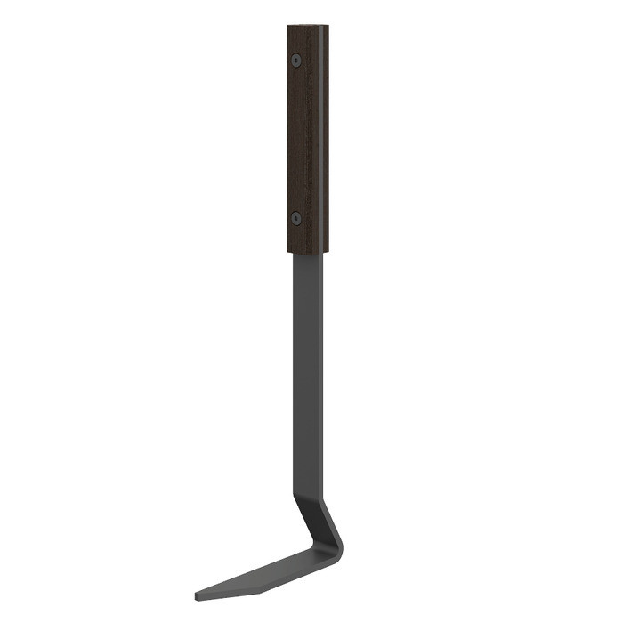 Кочерга для каміна та печі SAVEN Кочерга пічна кована Poker S (30cm) black Кочерга сталева для мангалу гриля