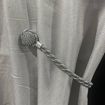 Магніти-підхвати для штор, круглі (FU-MF) Графіт-сірий