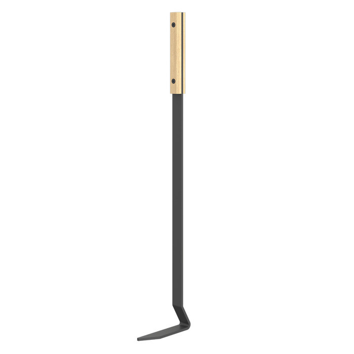 Кочерга для каміна та печі SAVEN Кочерга пічна кована Poker L (50cm) white Кочерга сталева для мангалу гриля