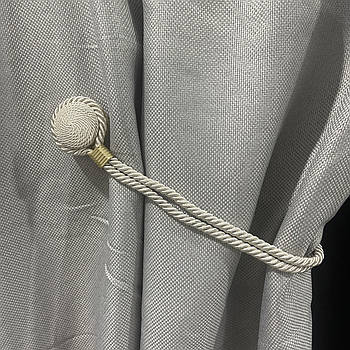 Магніти-підхвати для штор, круглі (FU-MF) Світло бежевий