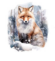 Термонаклейка на одежду Лисица