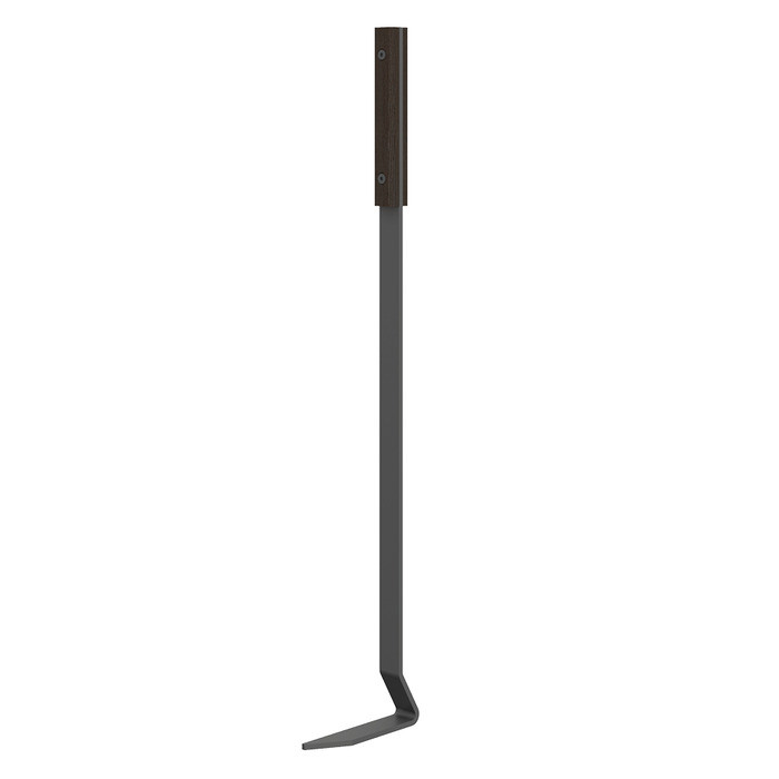 Кочерга для каміна та печі SAVEN Кочерга пічна кована L (50cm) black Кочерга сталева для мангалу гриля