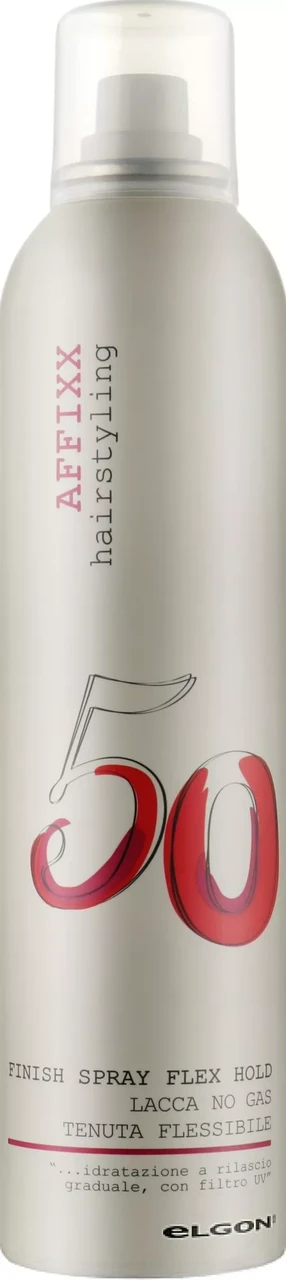 Лак без газу для укладання вол еластичною фіксаціїєю Elgon Affixx 50 Finish Spray Flex Hold, 350 мл (291484)