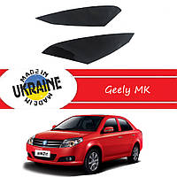 Дефлекторы фар Geely MK Джилы Мк Реснички стеклопластик под покраску