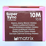 10M (екстра світлий блонд мокко) Тонуюча фарба для волосся без аміаку Matrix Super Sync Pre-Bonded,90ml, фото 2