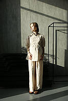Костюм для вагітних з льону Signora2, 44 бежевий