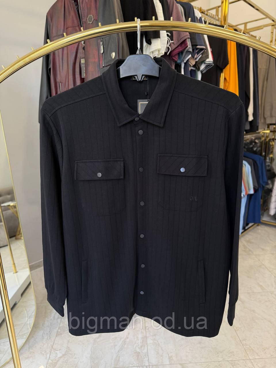 Кофта сорочка La Vita 5139 трикотаж (батал) 3-7XL чорна