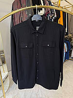 Кофта сорочка La Vita 5139 трикотаж (батал) 3-7XL чорна 7XL