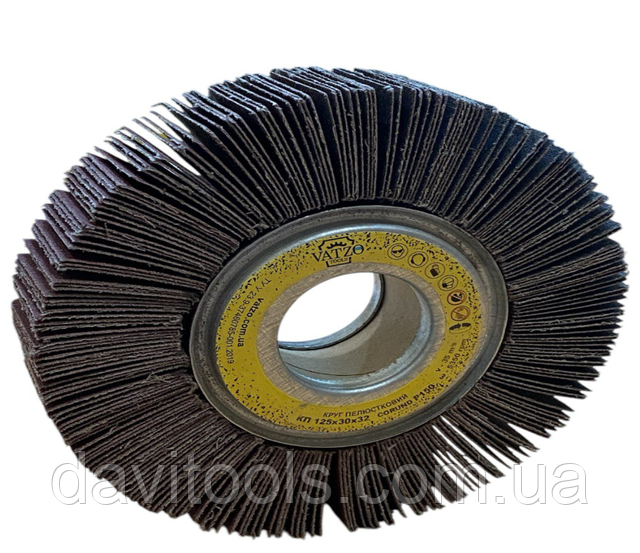 Круг шлифовальный лепестковый  D125 d32 B30 P40 КШЛ VATZO