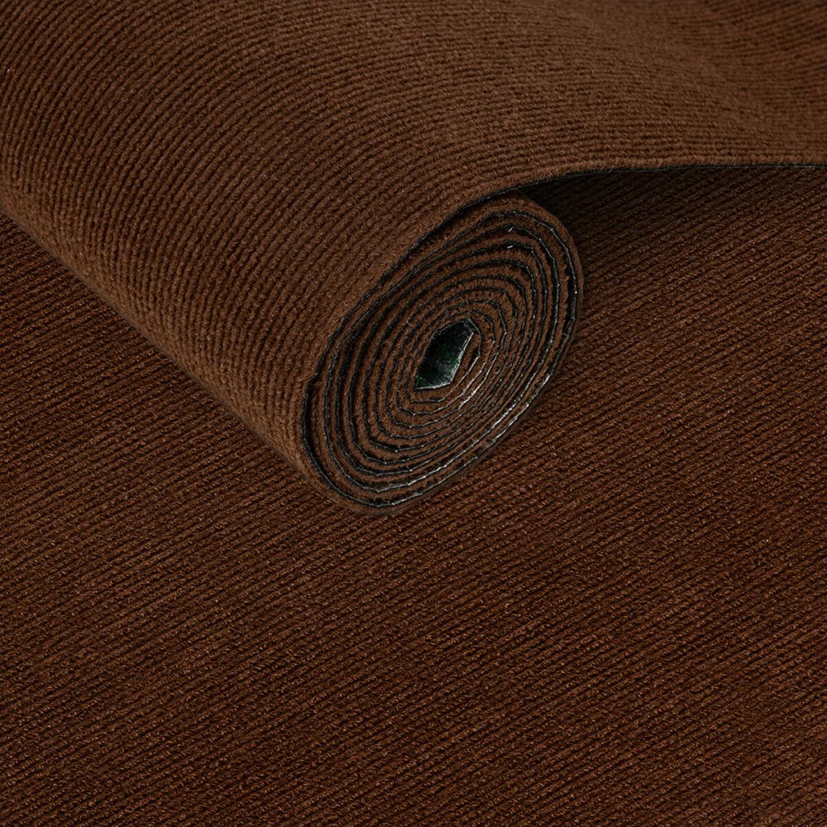 Ковролін самоклейна плитка в рулоні Коричневий 600х3000мм для підлоги і стін ковролінове підлогове покриття, фото 1