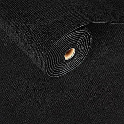 Самоклейний ковролін в рулоні Чорний 600х3000мм для підлоги і стін ковролінова плитка на підлогу