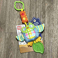 Підвіска на коляску ліжечко брязкальце-гризунець Сова крильця шелестять