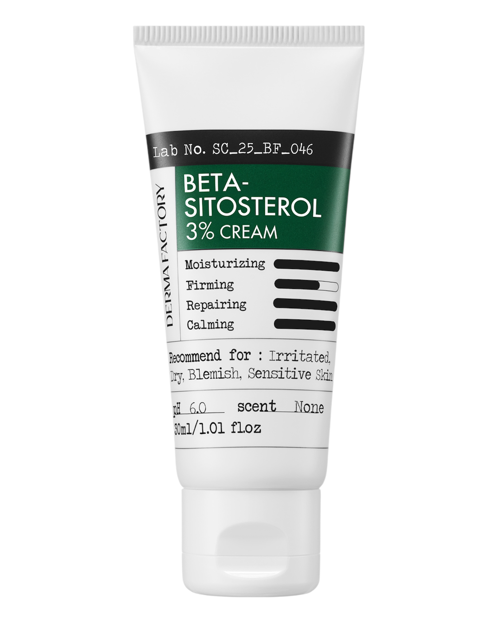 Заспокійливий відновлюючий крем Derma Factory Beta - Sitosterol 3% Cream 30 мл