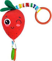 Підвіска на коляску ліжечко брязкальце Полуничка