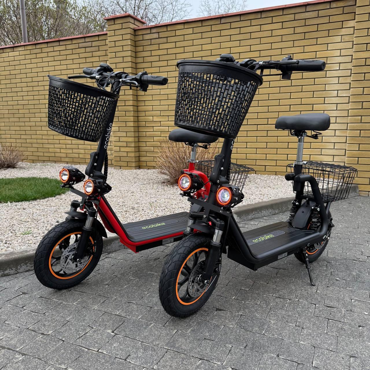 Електросамокат ECOBIKE Zen U12 PRO 15Ah Червоний, Чорний
