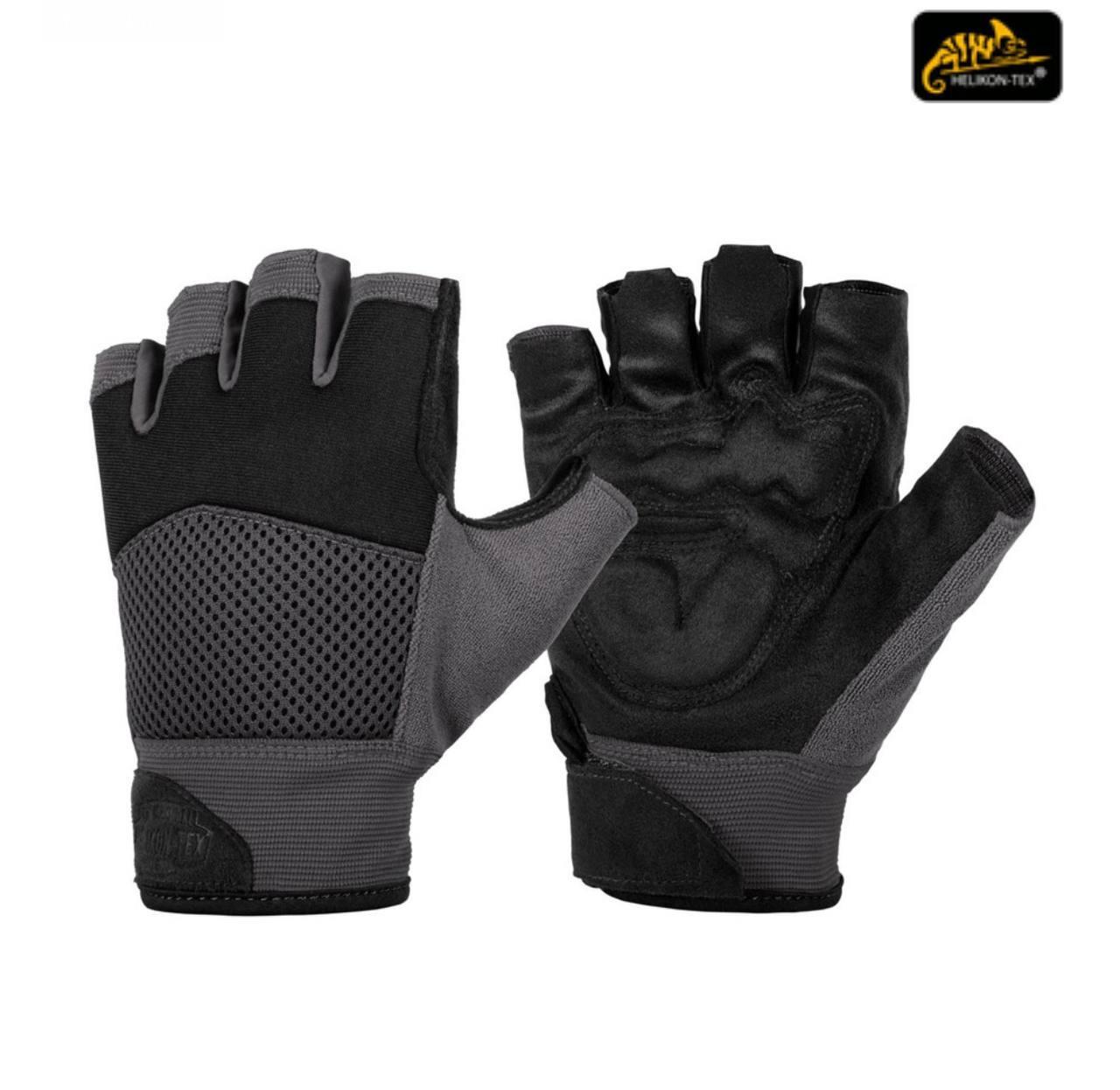Рукавиці Helikon HALF FINGER MK2 Чорний/Сірий, фото 1