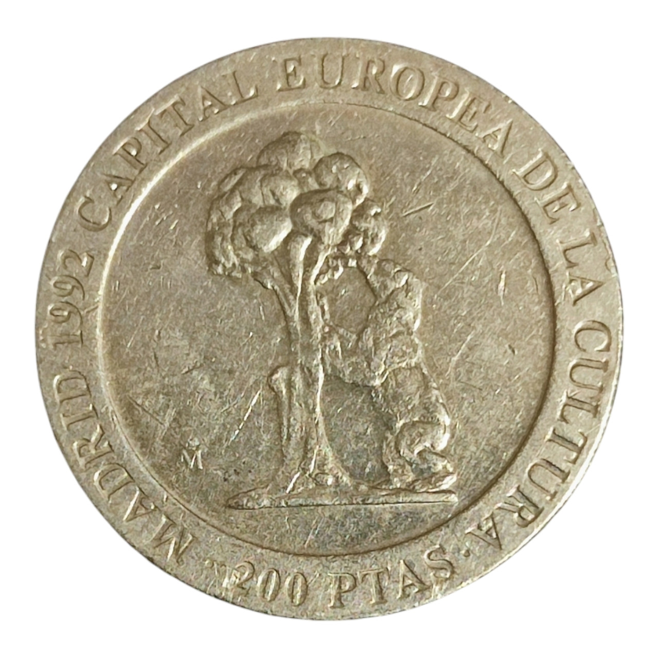 Іспанія 200 песет, 1992 Мадрид - культурна столиця Європи (Ведмідь, що залазить на дерево)