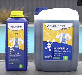 Альгіцид (альгекс) AquaDoctor AC MIX 1 л проти водоростей і зелені в басейні, фото 3