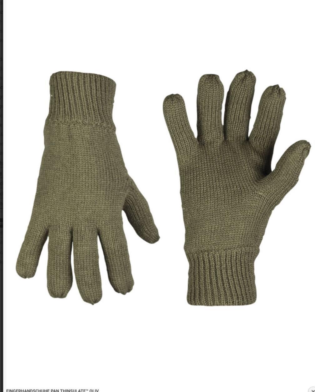 Рукавиці акрилові в`язані ACRYLIC THINSULATE™ GLOVES OD Олива Mil Tec, фото 1