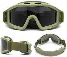 Тактичні окуляри/маска олива/койот