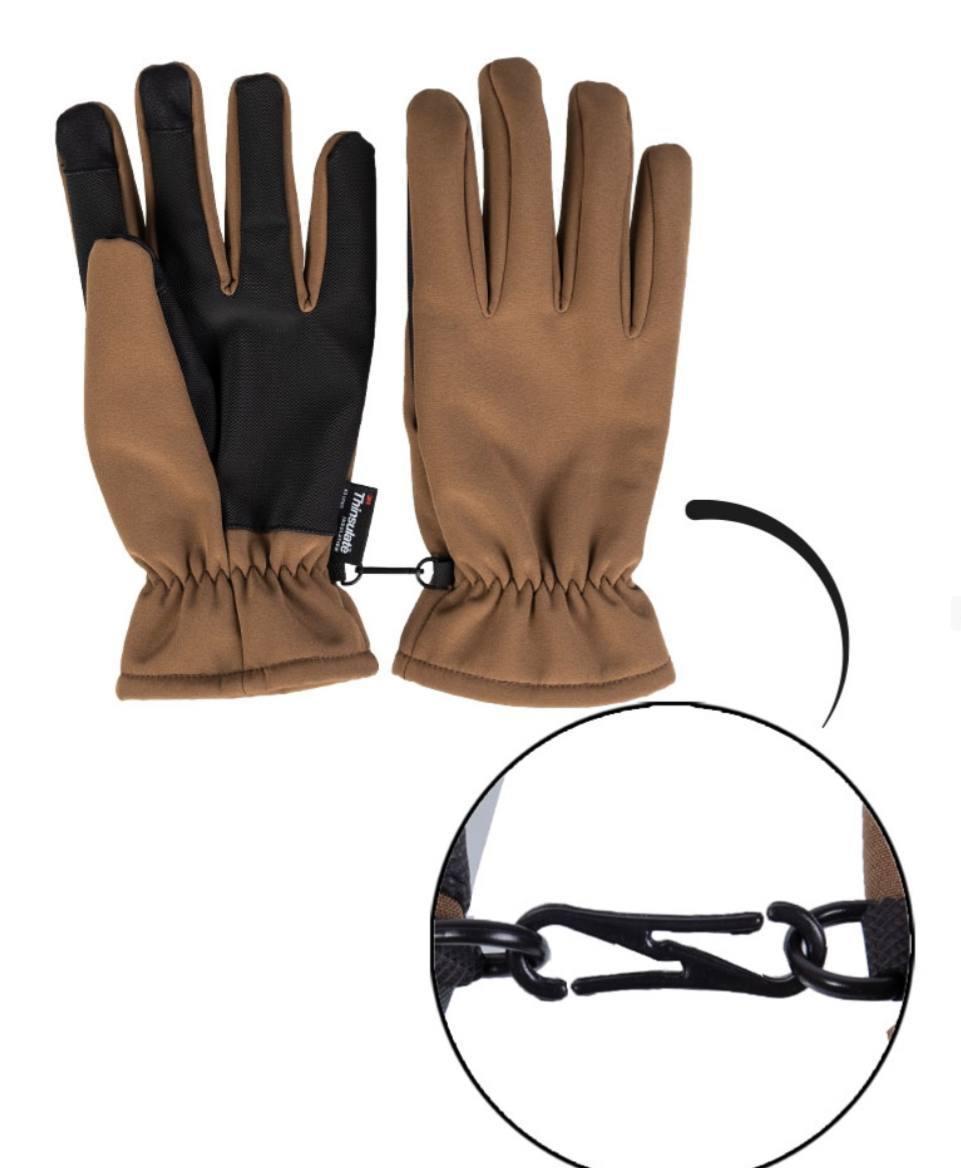 Зимові рукавиці SOFTSHELL HANDSCHUHE THINSULATE™ DK.COYOTE. Mil-Tec, фото 1